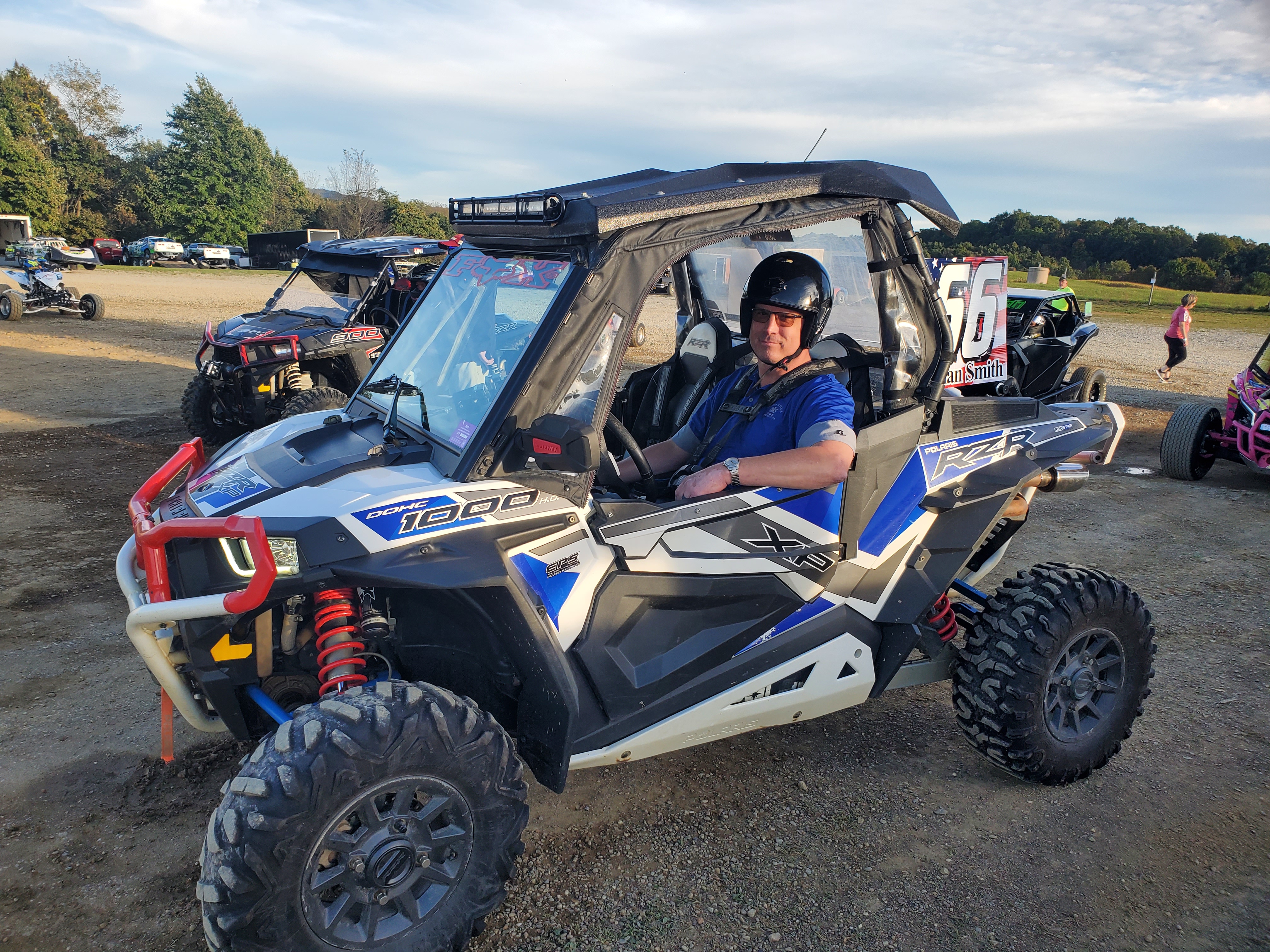 In an effort to raise awareness of the tremendous economic impact attributable to Pennsylvania motorsports, Rep. Brian Smith (R-Jefferson/Indiana) had the privilege of competing in a Side-by-Side race at Marion Center Raceway on Saturday evening, Oct 2. Smith raced his personal Polaris RZR 1000XP, Side by Side, #66 and finished in fourth place—a very clean and respectable finish for a first-time competitor.